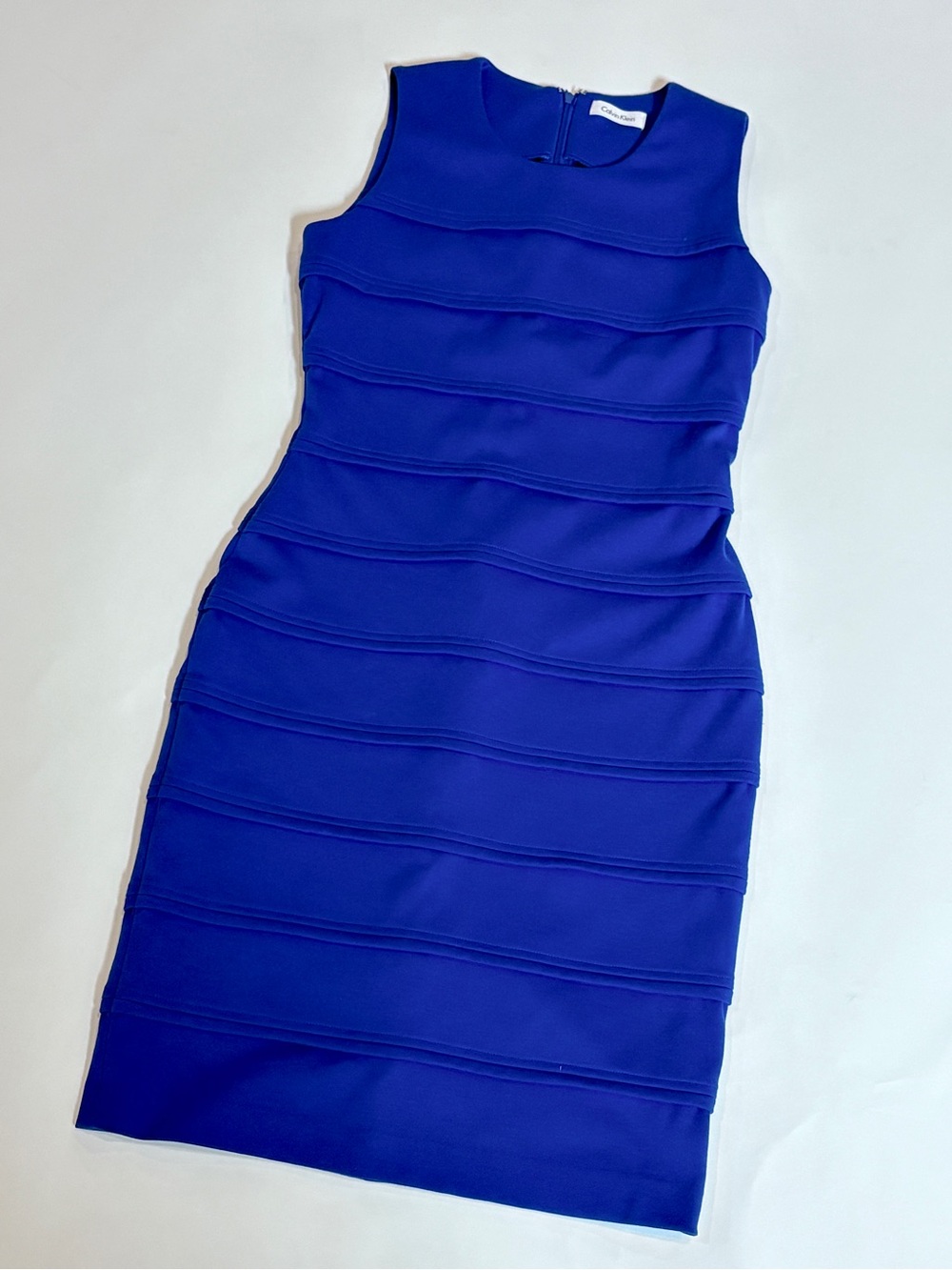 Calvin Klein Royal Blue Sleeveless Sheath Dress